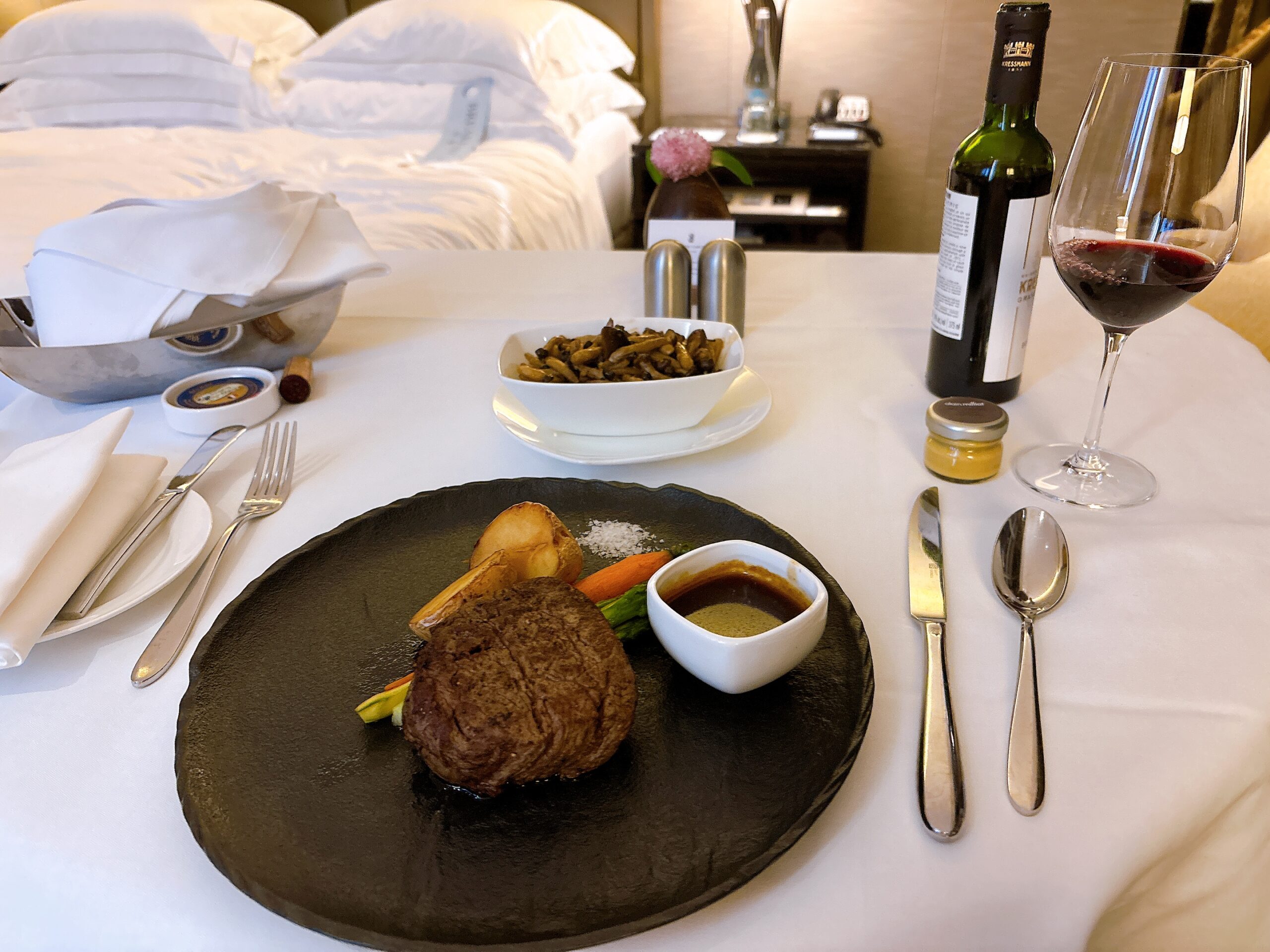 リッツカールトン香港のインルームダイニング