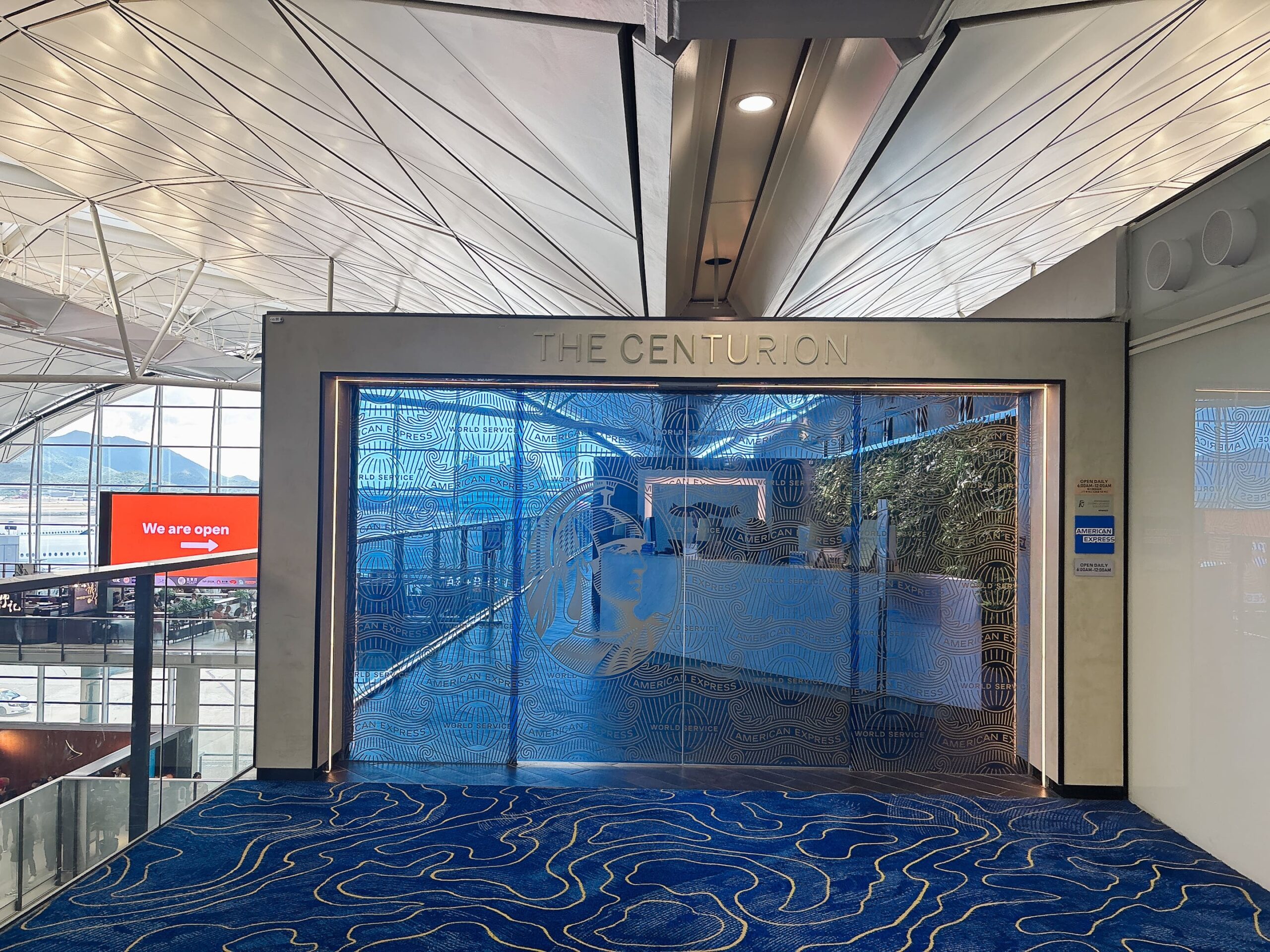 香港センチュリオンラウンジの入り口