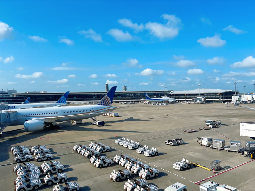 成田空港内の様子