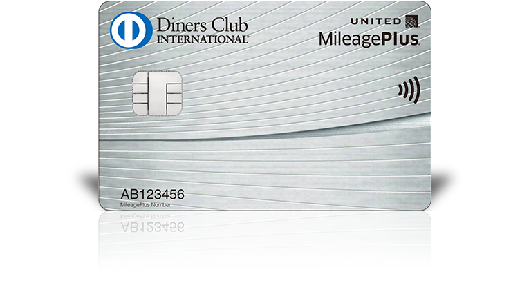 MileagePlus ダイナースクラブカードの券面