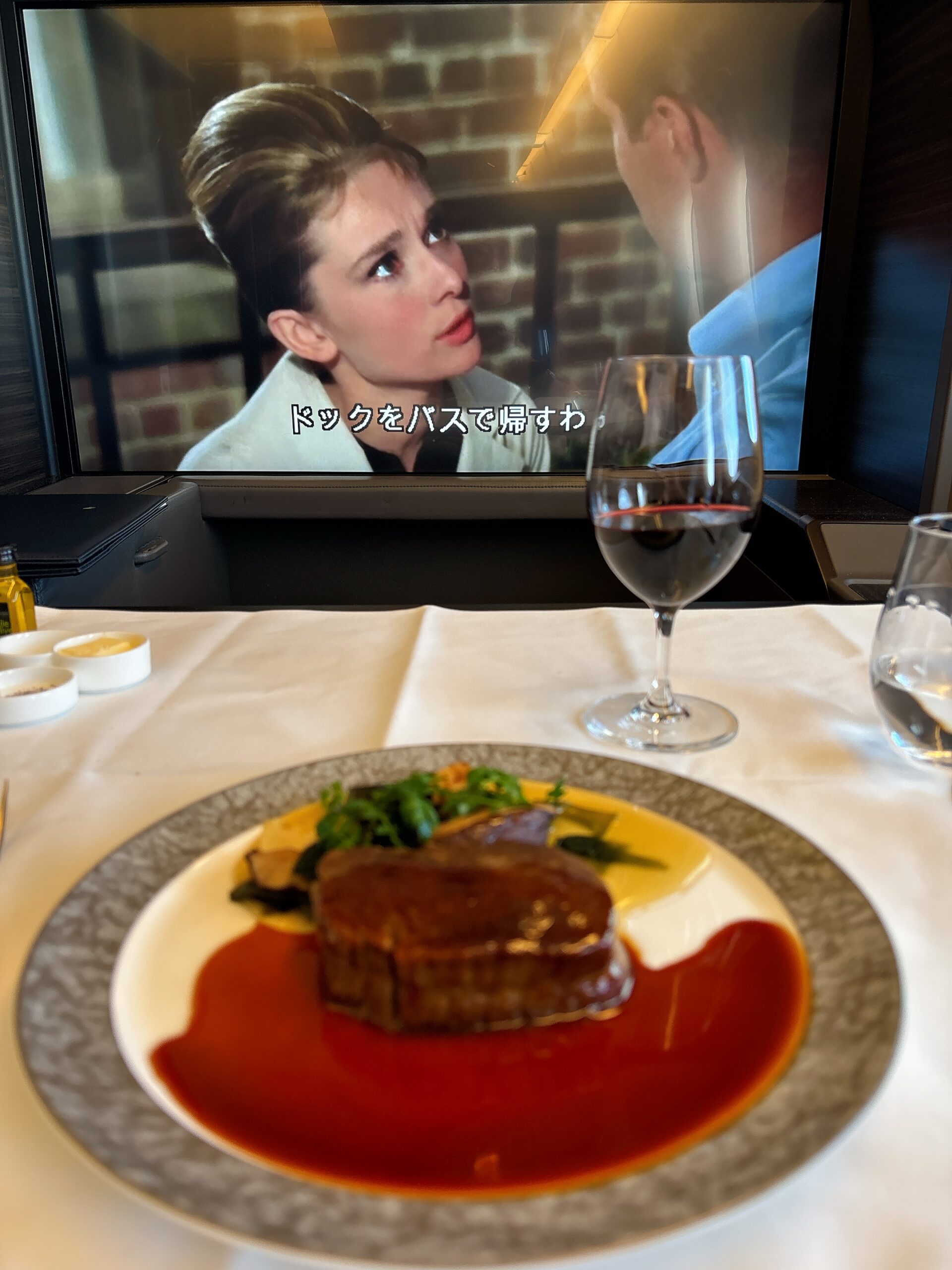 羽田 ロンドン線ファーストクラスの機内食