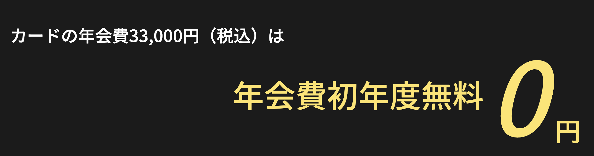 初年度年会費無料のテキスト