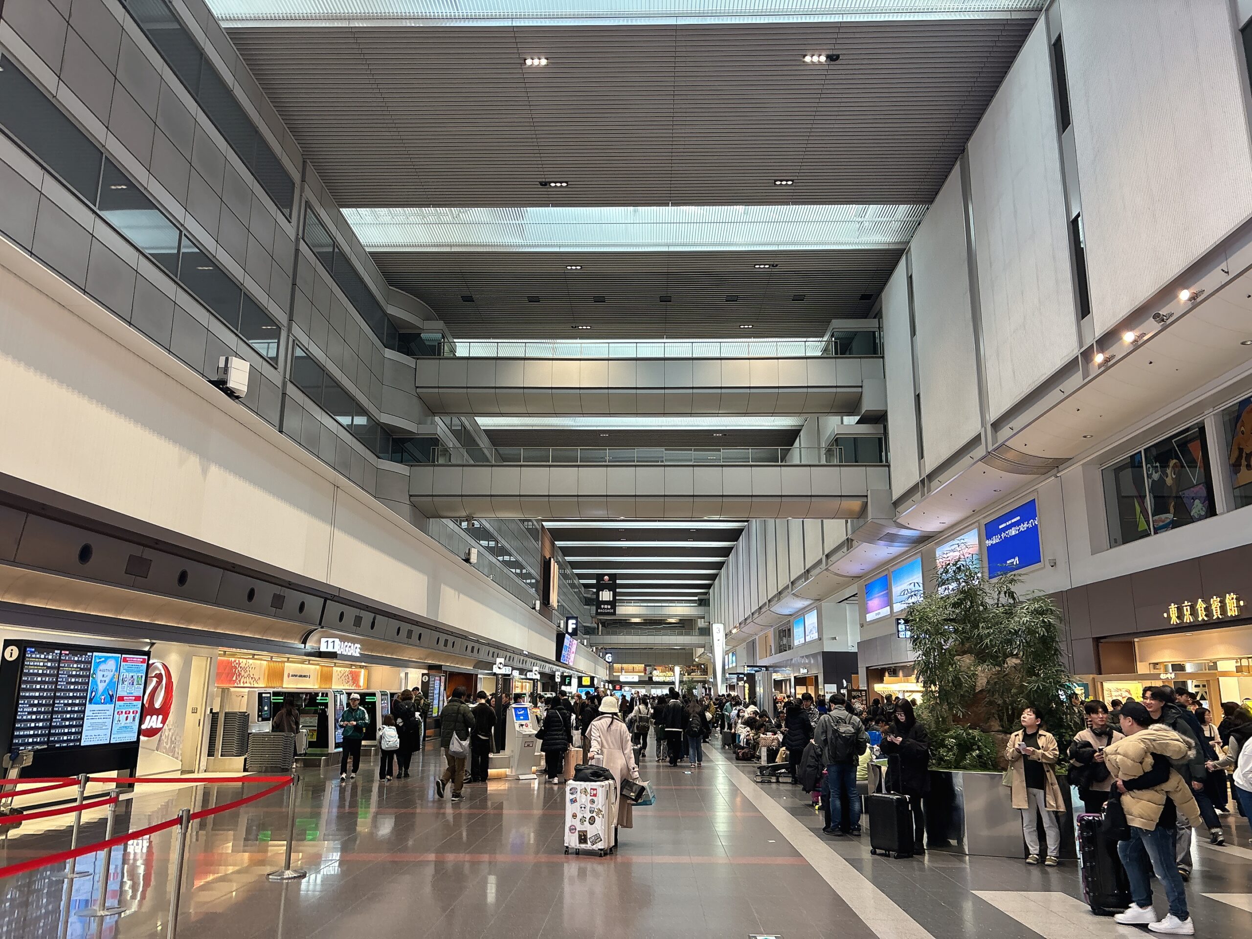 羽田空港第1ターミナルの様子
