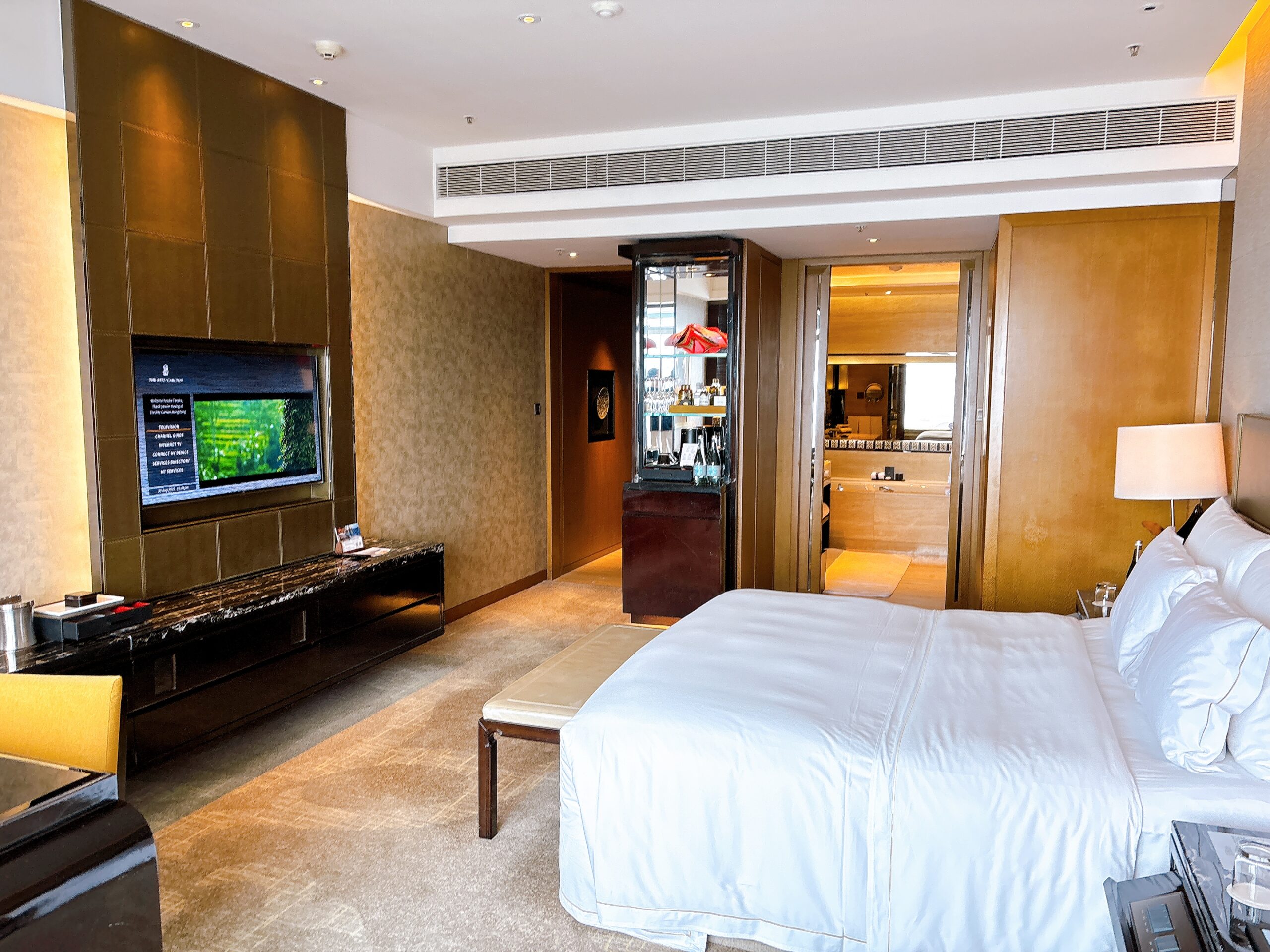 リッツカールトン香港の客室