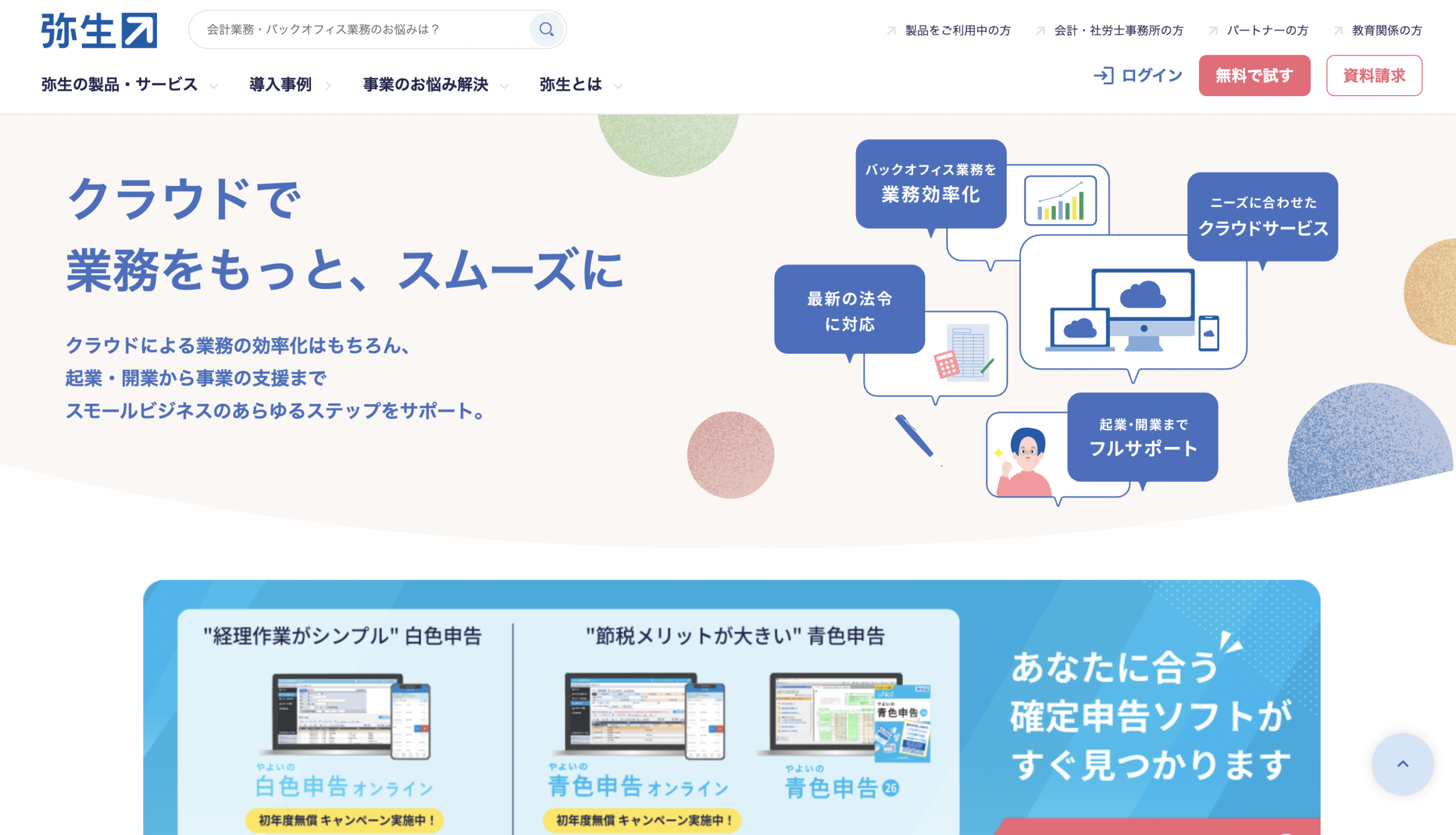 弥生の会計ソフトのアイキャッチ画像