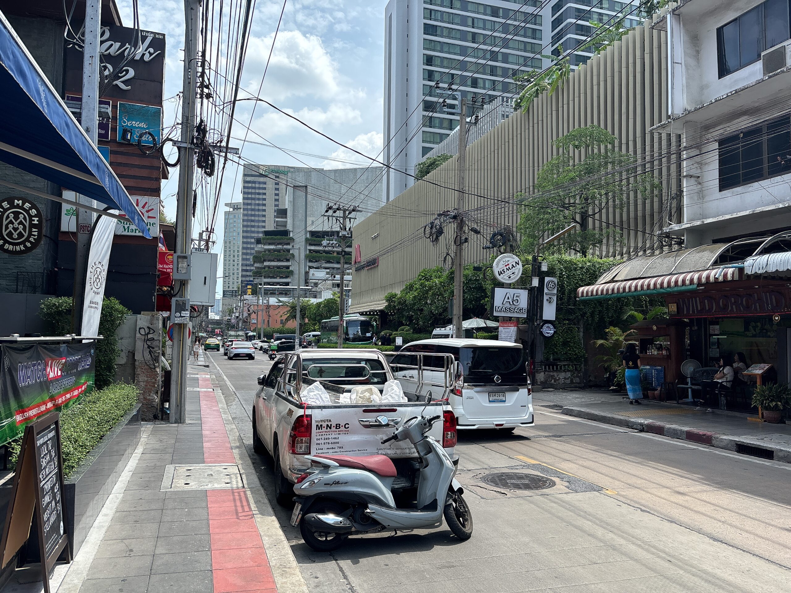 タイで旅行している様子