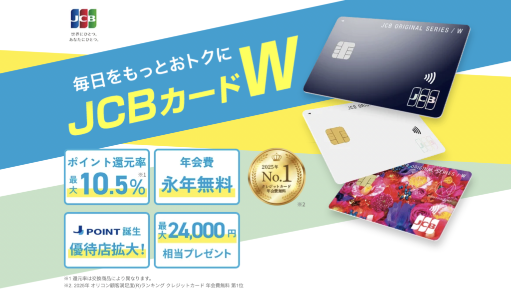 JCBカードWの新規入会キャンペーン情報